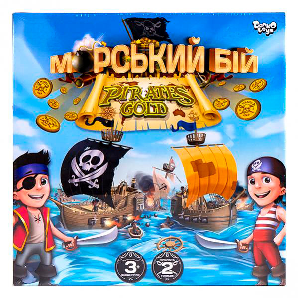 Настільна розважальна гра "Морський бій. Pirates Gold" укр