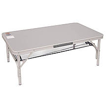 Туристичний розкладний стіл Bo-Camp Premium, 100x60 см | Алюмінієвий кемпінговий/садовий стіл для компанії з 4-6 осіб, фото 3