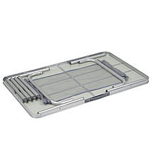 Туристичний розкладний стіл Bo-Camp Premium, 100x60 см | Алюмінієвий кемпінговий/садовий стіл для компанії з 4-6 осіб, фото 4