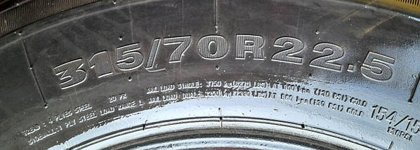 Шина б у 315/70R22.5 OVATION VI-638 тяговий, фото 3