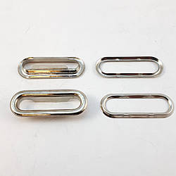 Блочки (лювер) овальний 10мм Нікель