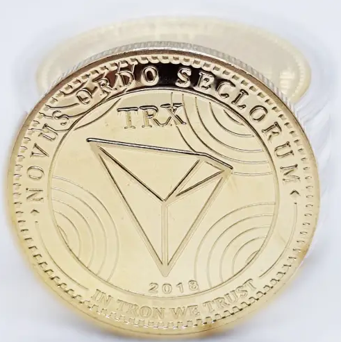 Монета сувенірна TRON (TRN) золото