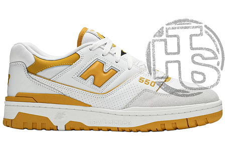 Чоловічі кросівки New Balance 550 Sea Salt Varsity Gold Yellow White BB550LA1, фото 1