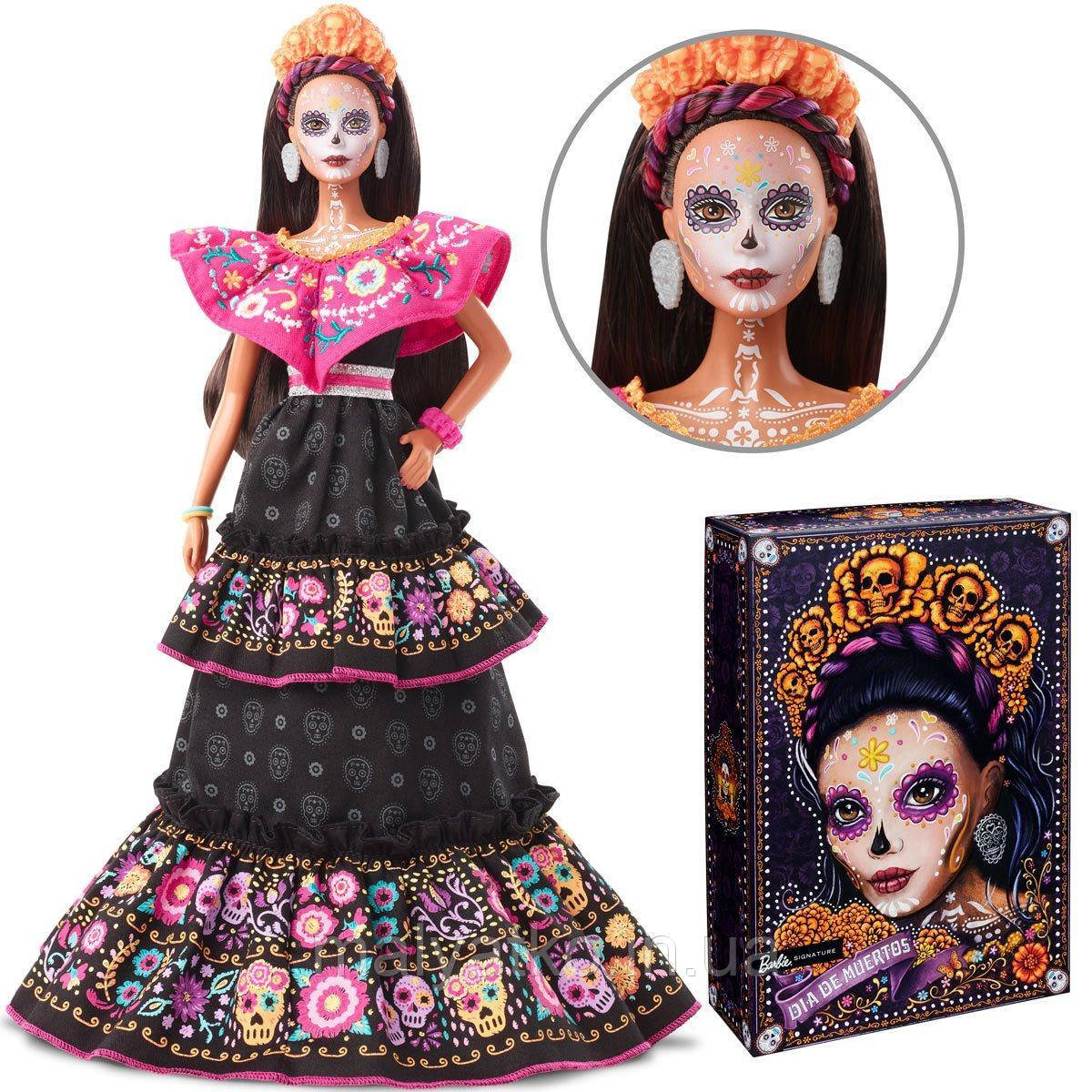 Колекційна лялька Barbie Dia De Muertos Бренда День мертвих 2021 барбі Діа де Муертос, фото 1