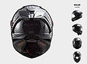 Мотошолом LS2 FF805 thunder solid carbon, фото 3