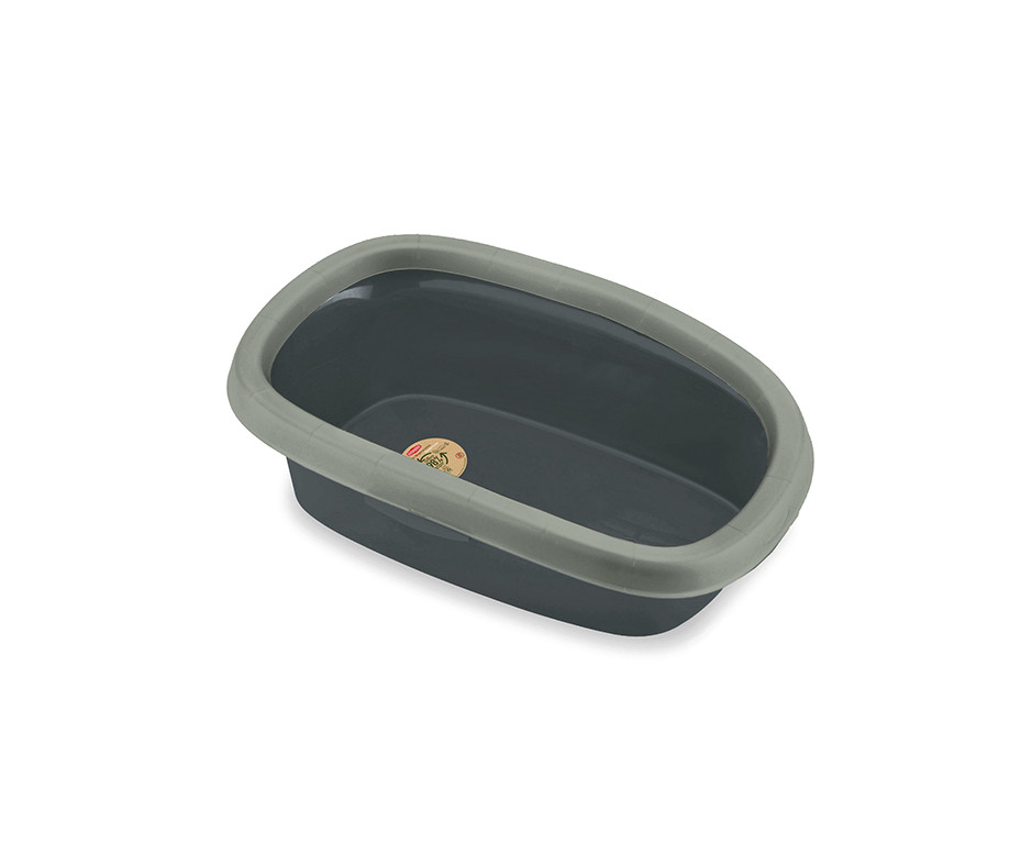 Туалет для котів Stefanplast Sprint 10 Green Line 43*31*14 см (сіро-зелений)