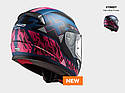 Мотошолом LS2 FF353 rapid xtreet matt blue purple, фото 3