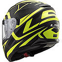 Мотошолом LS2 FF320 stream evo jink matt bl-h-v yellow, фото 3