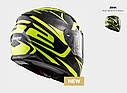 Мотошолом LS2 FF320 stream evo jink matt bl-h-v yellow, фото 10