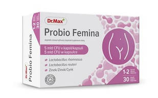 Dr.Max Probio Femina пробіотики для жінок Lactobacillus rhamnosus Rosell, Lactobacillus reuteri, цинк, 30 капсул