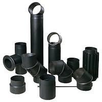 Чорні сталеві димоходи