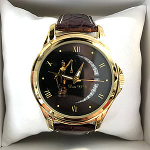 Годинник Q&Q з логотипом Нотаріус ,іменний годинник, годинник з Вашим логотипом або фото