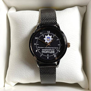 Годинник наручний Q&Q з логотипом (Національно Поліція України) ,іменний годинник, годинник з Вашим логотипом або фото