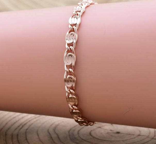 Браслет Xuping Грецький плоский 41446, довжина 21см, ширина 4мм, позолота РО, фото 1