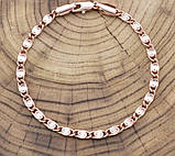 Браслет Xuping Грецький плоский 41446, довжина 21см, ширина 4мм, позолота РО, фото 2