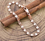 Браслет Xuping Грецький плоский 41446, довжина 21см, ширина 4мм, позолота РО, фото 4