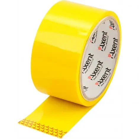 Стрічка клейка пакувальна Axent 48мм x 35м 40мкм жовта (3044-08-a), фото 1