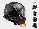 Мотошолом LS2 FF800 storm solid matt black + pinlock, фото 4