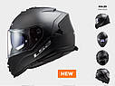 Мотошолом LS2 FF800 storm solid matt black + pinlock, фото 7