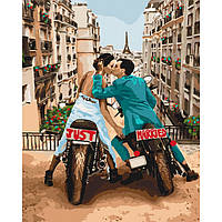 Go Красивая картина раскраска по номерам цифрам"Любовь в большом городе" KHO4656, 40х50 см живопись рисование