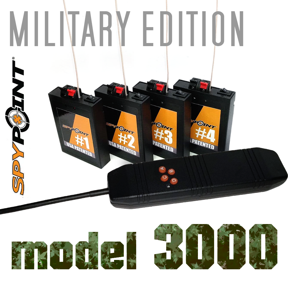 Дистанційний активатор піротехнічний на 4 канали, з дальністю ДК понад 3 км! SPYPOINT MILITARY CH3000/4
