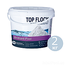 Флокулянт (коагулянт, флокер) у гранулах для води в басейні 80212 ECM (Угорщина), препарат для очищення каламутності, 2 кг топ