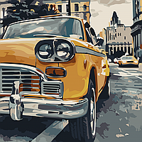 Go Красивая картина раскраска по номерам цифрам Art Craft "Особенное такси" 40*40 см 10518-АС живопись