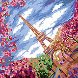 Go Красива картина розмальовка за номерами цифр "Весна в Парижі" 40*40 см KpNe-02-02, фото 2