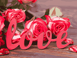 Go Красива картина розмальовка за номерами цифр Art Craft "Рози кохання" 40*50 см 12118-AC живопис малювання на