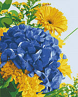Go Красивая картина раскраска по номерам цифрам Art Craft "Гортензия в цветах" 40х50 см 13123-AC живопись