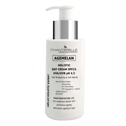 CHANTARELLE AGEMELAN HOLISTIC Крем денний SPF25 UVA/UVB pH 4.5 освітлювальний і омолоджувальний для шкіри