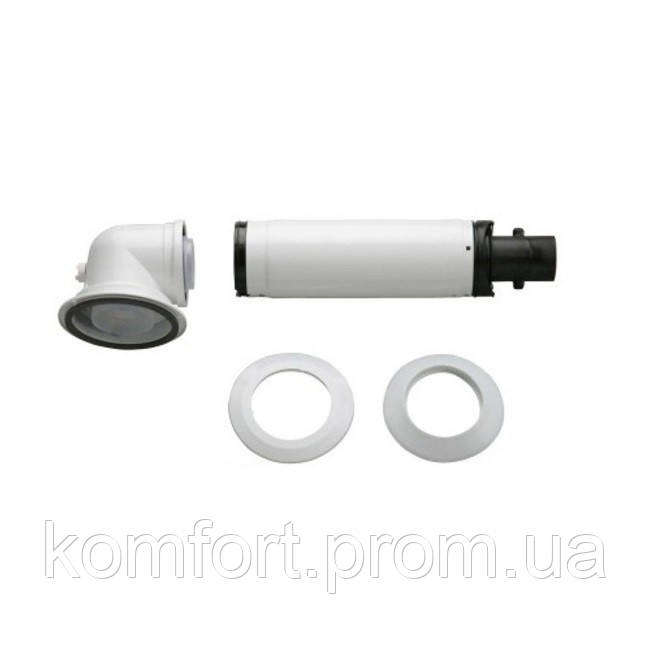 Коаксіальний димохід для конденсаційних котлів Bosch понад 30 кВт (80/125 мм), фото 1