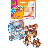 Go Дитячі пазли на магніті «Лісові мешканці» Baby-Puzzle VT3208-03, 2 пазли, 9 деталей.