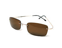 Безободковые очки с коричневыми линзами солнцезащитными Avatar