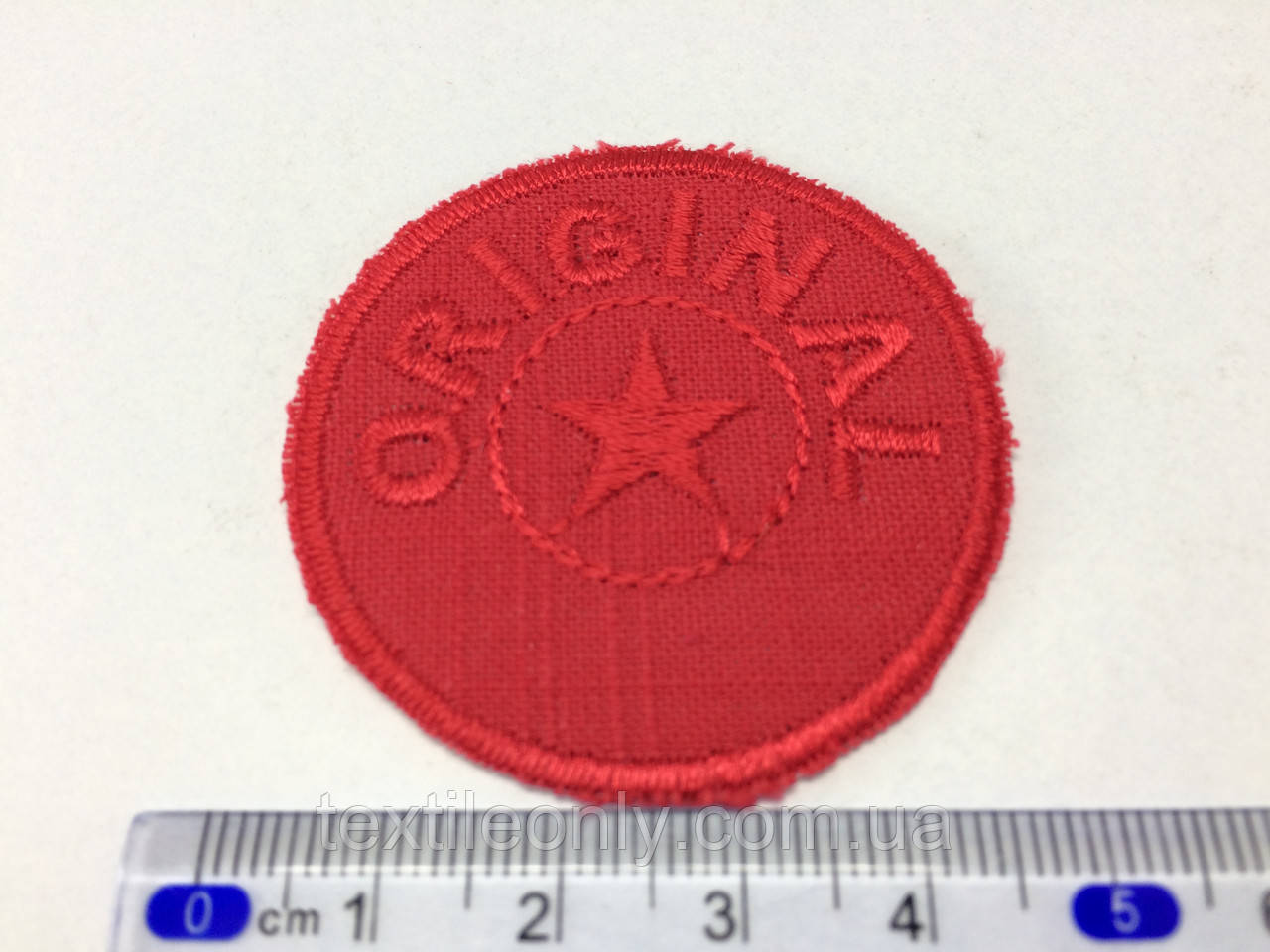 Нашивка original колір червоний 45 мм