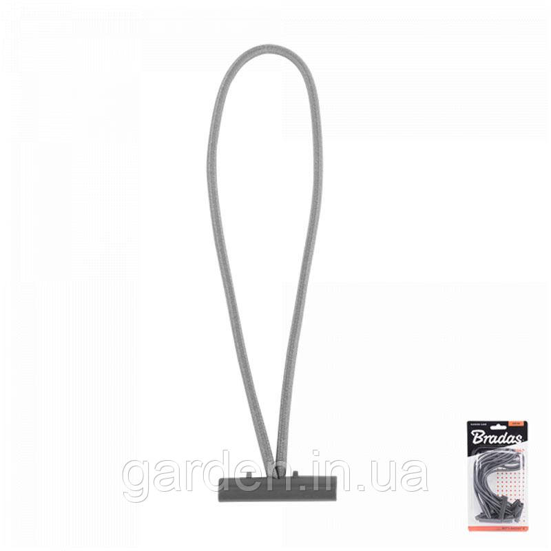 Гумка еластична із засувкою BUNGEE CORD T BAR, довжина 15 см, блістер, BCT1-0415GY-B