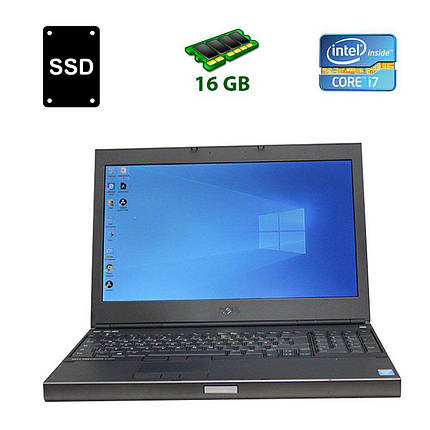 Dell Precision M4800 / 15.6" (1920x1080) TFT IPS LED / Intel Core i7-4910MQ (4 (8) ядра по 2.9 - 3.9 GHz) / 16 GB DDR3 / SSD 1000 GB Samsung NEW /, фото 1
