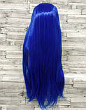 Довгі сині перуки RESTEQ - 100см, пряме волосся, косплей, аніме, фото 3