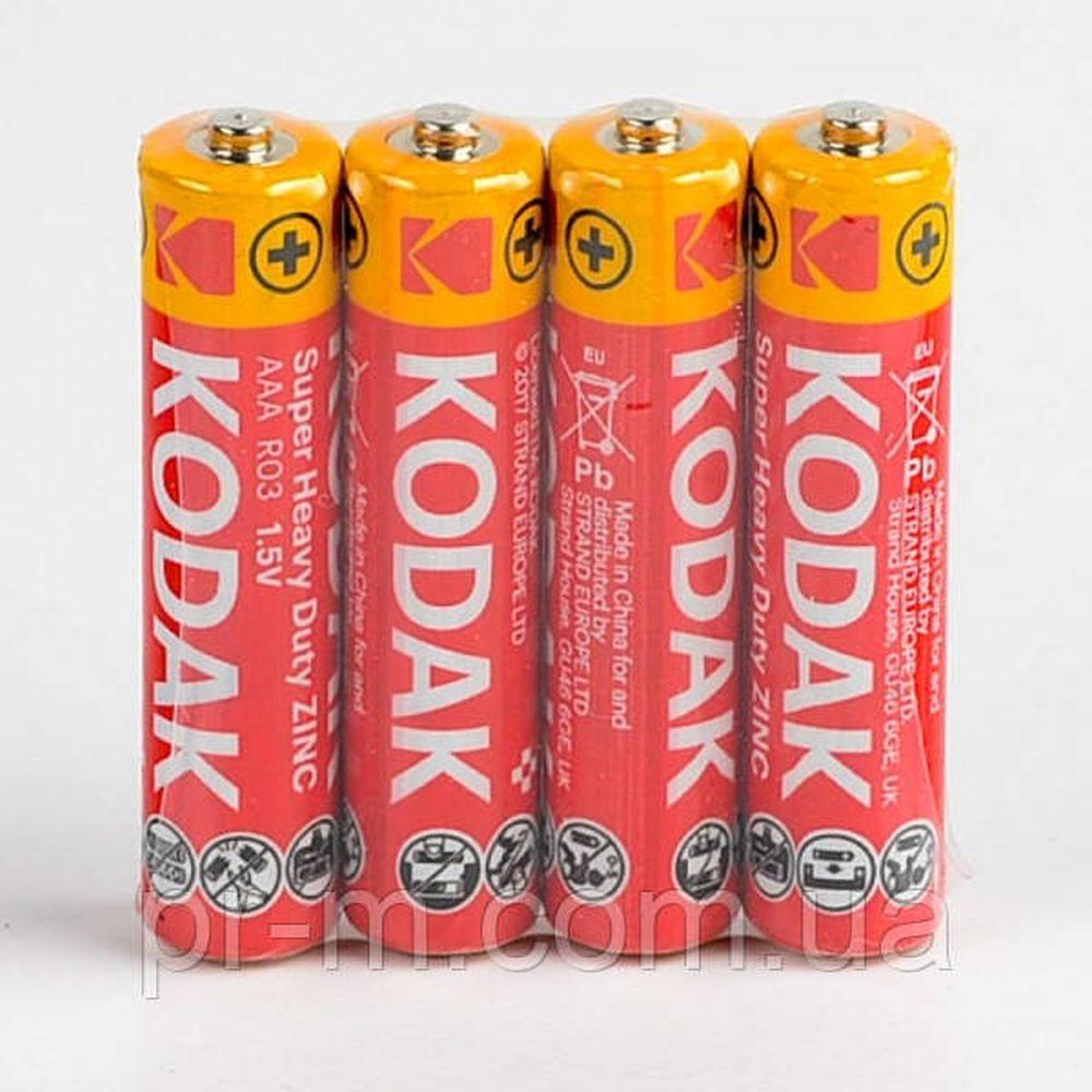 Батарейка R03 (AAA) UM4 Kodak, Солевая — Купить Недорого на Bigl.ua ...