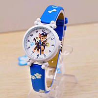 Детские часы Щенячий патруль, крутые наручные часики Гонщик для детей, цвет синий