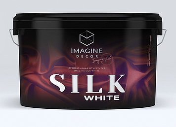 "Silk White" 5 л -перламутрова штукатурка ТМ Imagine Decor