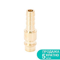 Штуцер для шланга 8мм (латунь) Sigma 7022581