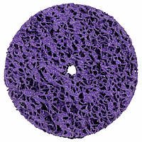 Круг зачистной из нетканого абразива (коралл) Ø100мм без держателя фиолетовый жесткий Sigma 9175661