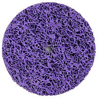 Круг зачистной из нетканого абразива (коралл) Ø125мм без держателя фиолетовый жесткий Sigma 9175681