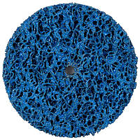 Круг зачистной из нетканого абразива (коралл) Ø100мм без держателя синий средняя жесткость Sigma 9175741