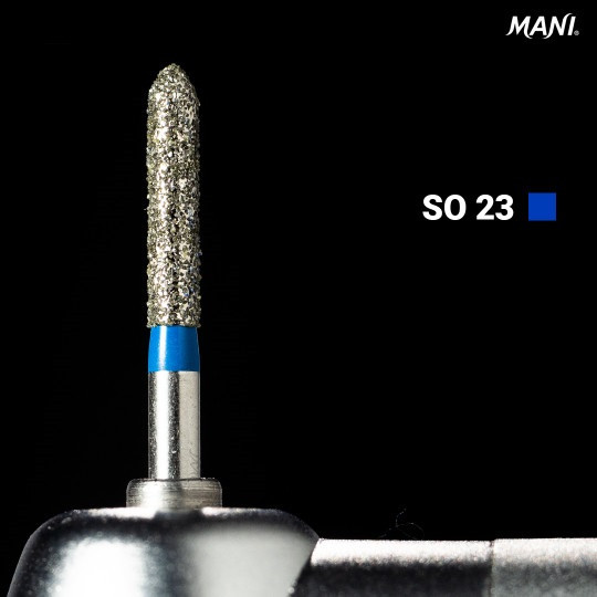 Алмазний бор SO-23. Фісура-олівець (ISO 289/017), синій., фото 1