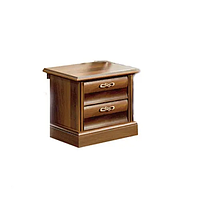 Тумба приліжкова С-2 корпус ДСП горіх Караваджо, фасад МДФ горіх Італійський (Скай ТМ)