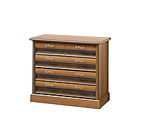 Комод С-2 корпус ДСП горіх Караваджо, фасад МДФ горіх Італійський (Скай ТМ)
