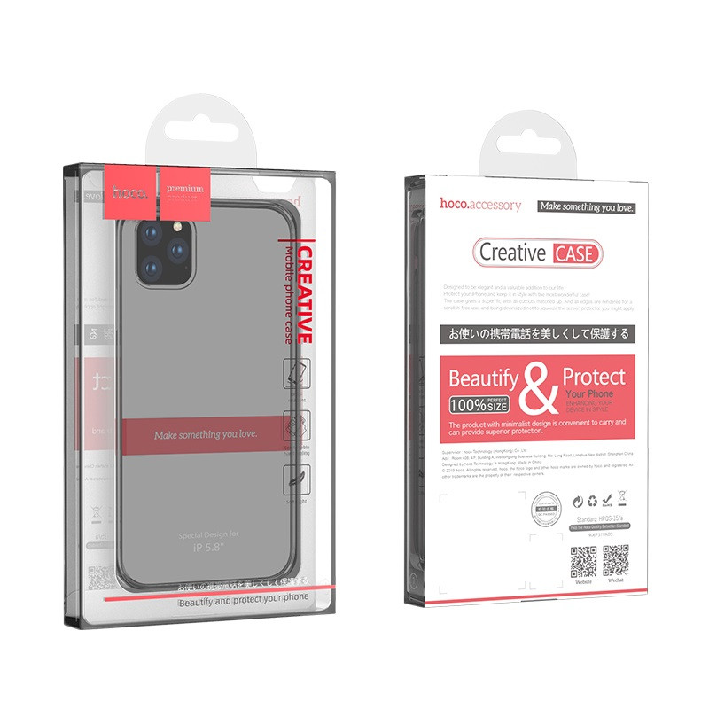 Чохол накладка HOCO Light series TPU back cover case для iPhone 11 Pro 5.8'' Black