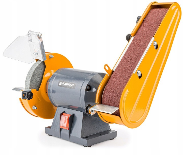 Настільна стрічкова шліфмашинка Powermat PM-SS-1850M-2W1, фото 1